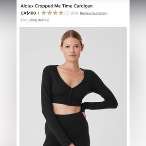 ALO Cropped Cardigan